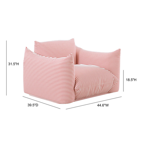 Saint Tropez Stuffed Indoor/Outdoor Armchair - View 18