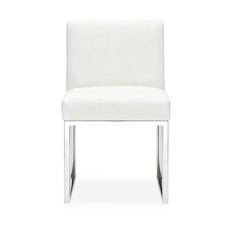 Pensel Dining Chair in Cream textured fabric finish displayed against a neutral interior backdrop