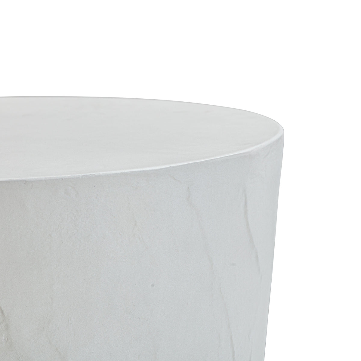 Margot Indoor Outdoor Concrete Stool styled as an accent side table
