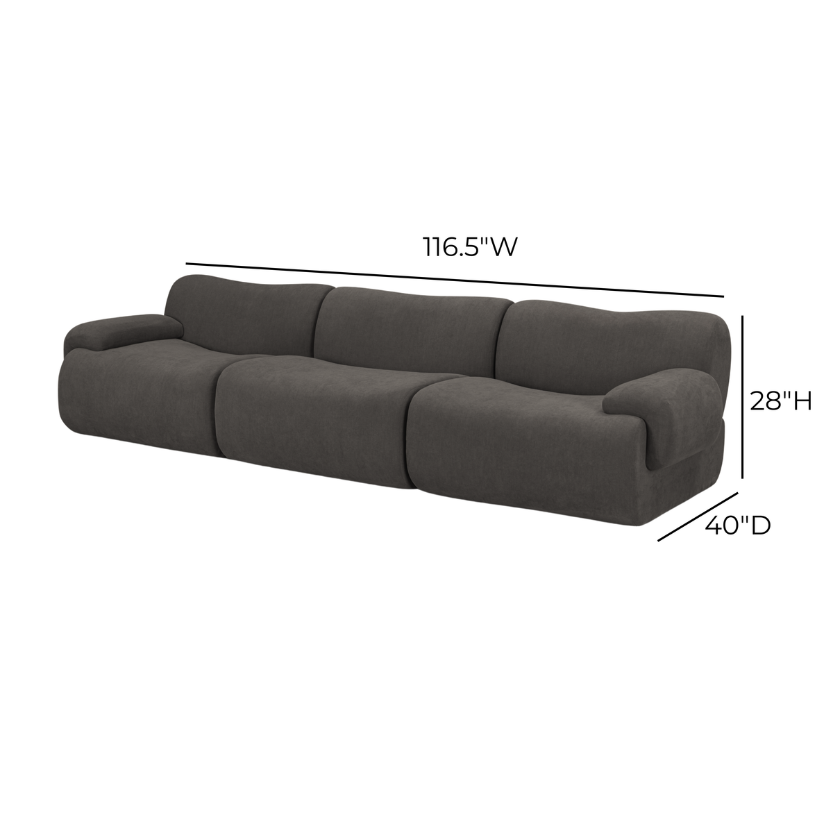 Zenith 117" Modular Sofa - View 15
