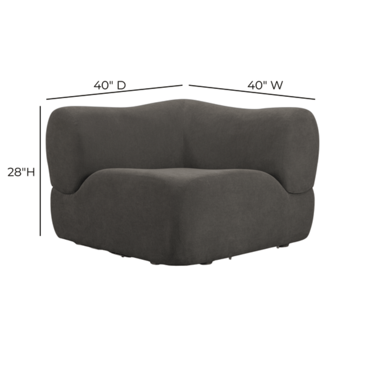 Zenith Contract-Grade Upcycled Fabric Corner Wedge - View 16
