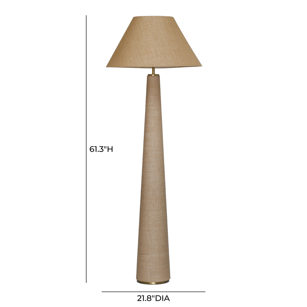 Graham Natural Jute Floor Lamp dimensions