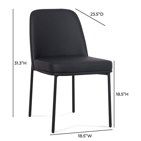 Sydney Performance Vegan Leather Dining Chair - Set of 2 - View 8