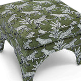 Raji Leopard Performance Jacquard Ottoman - View 17