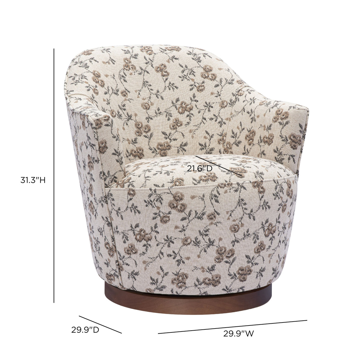 Skyla Swivel Accent Chair - View 6