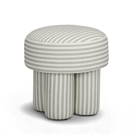 Masha Linen Accent Stool - View 8