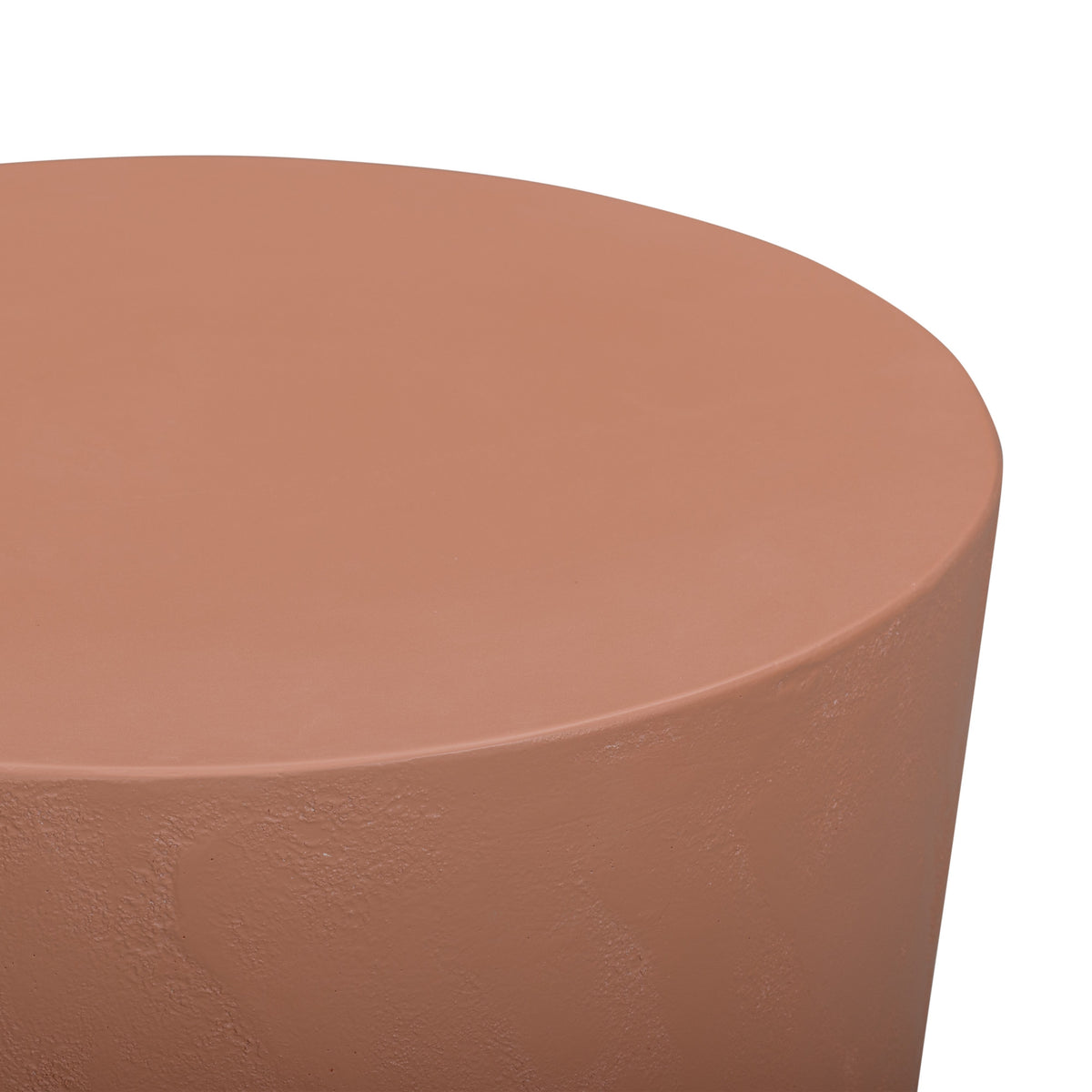 Margot Indoor Outdoor Concrete Stool overhead flat top seating view