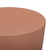 Margot Indoor Outdoor Concrete Stool overhead flat top seating view