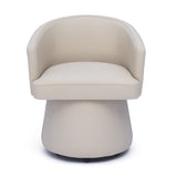 Kristen Rolling Desk Chair in Olive Green upholstery texture detail