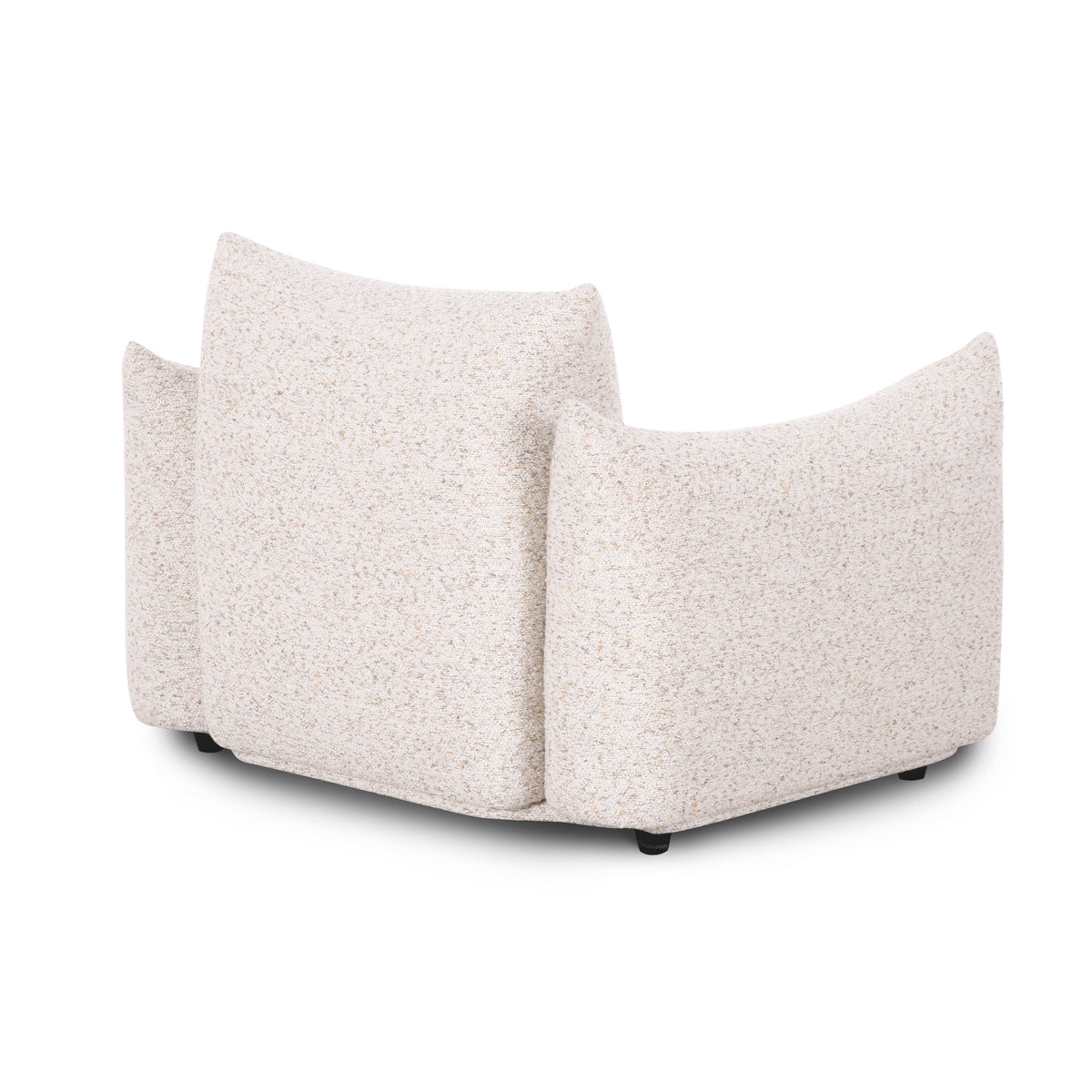 Saint Tropez Nubby Fabric Armchair in Sand - View 5