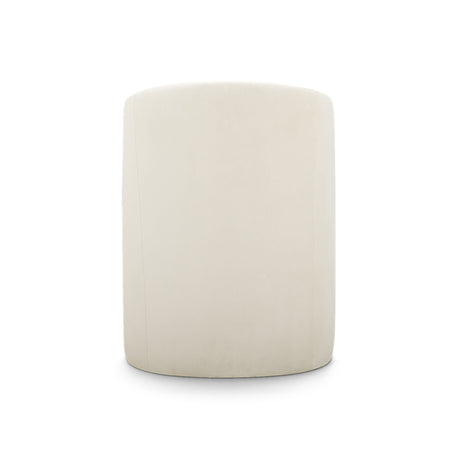 Seraphina performance velvet dining chair back view highlighting tailored upholstery