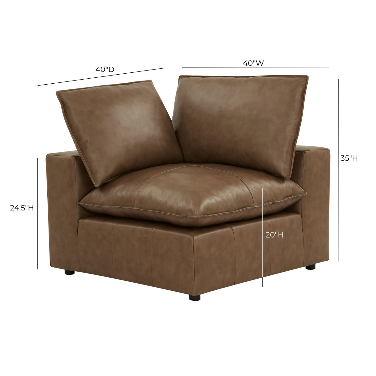 Cali Modular Corner Chair - View 45