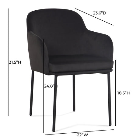 Sydney Performance Velvet Armchair - Set of 2 - View 8