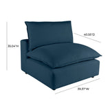 Cali Modular Armless Chair - View 29