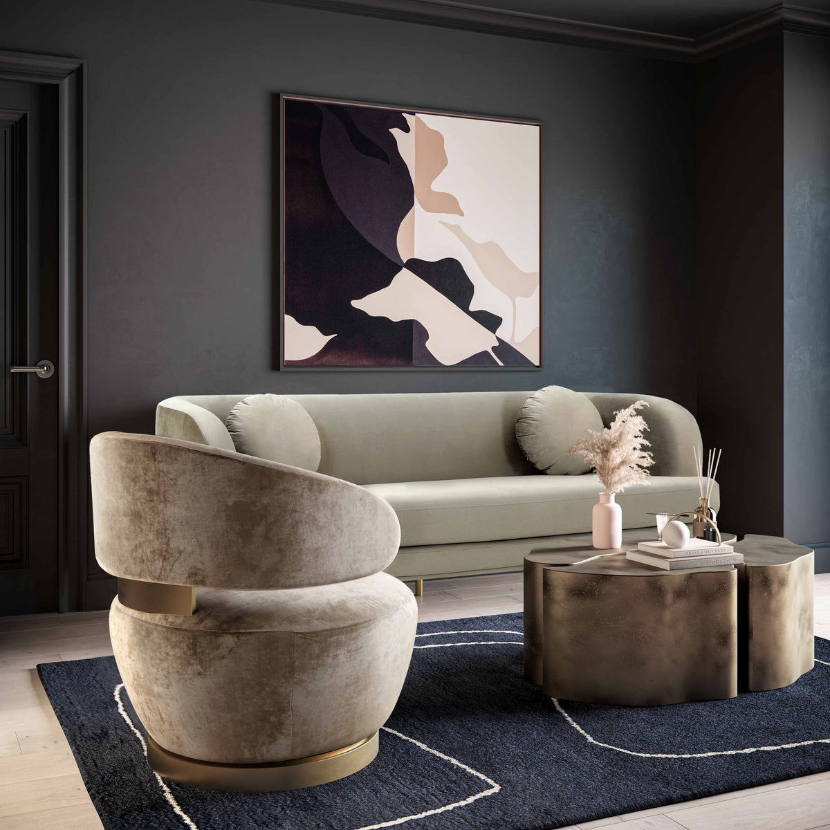 Austin Swivel Accent Chair - View 32