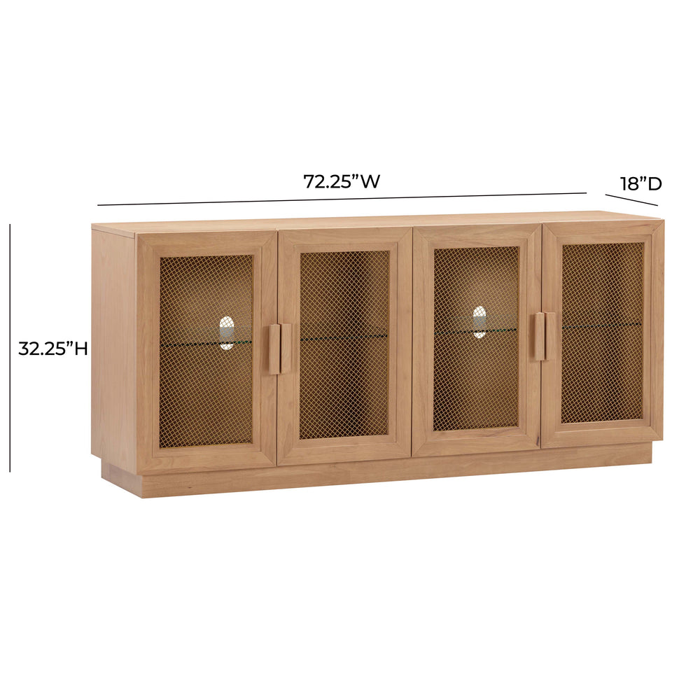 Nolan 72" Wood Console dimensions