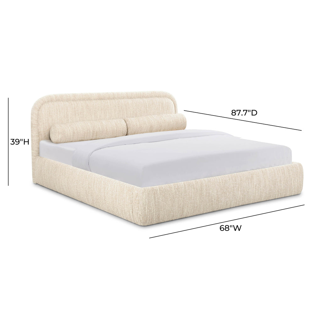 Murielle Textured Boucle Bed dimensions