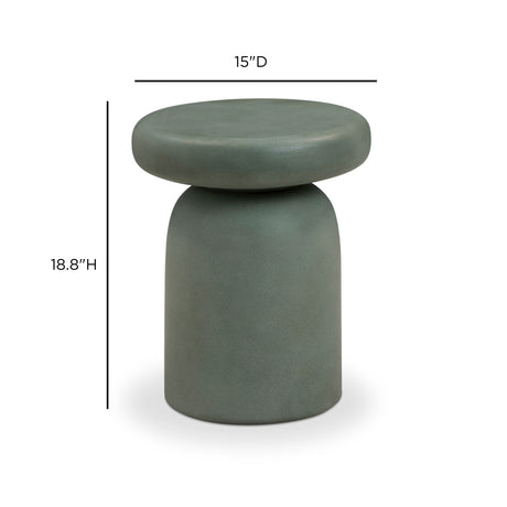 Lydia Concrete Indoor/Outdoor Side Table - View 20