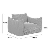Saint Tropez Stuffed Indoor/Outdoor Armchair - View 30