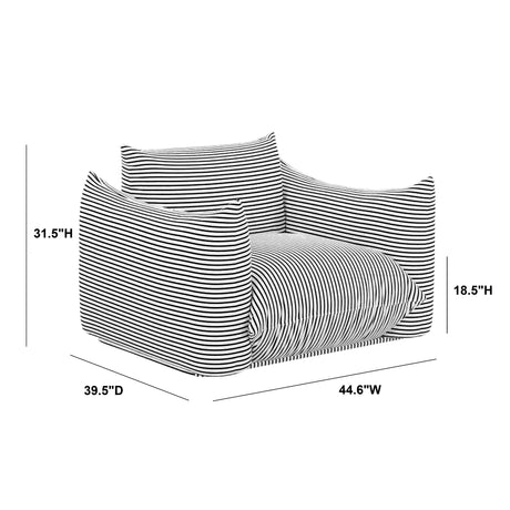 Saint Tropez Stuffed Indoor/Outdoor Armchair - View 30