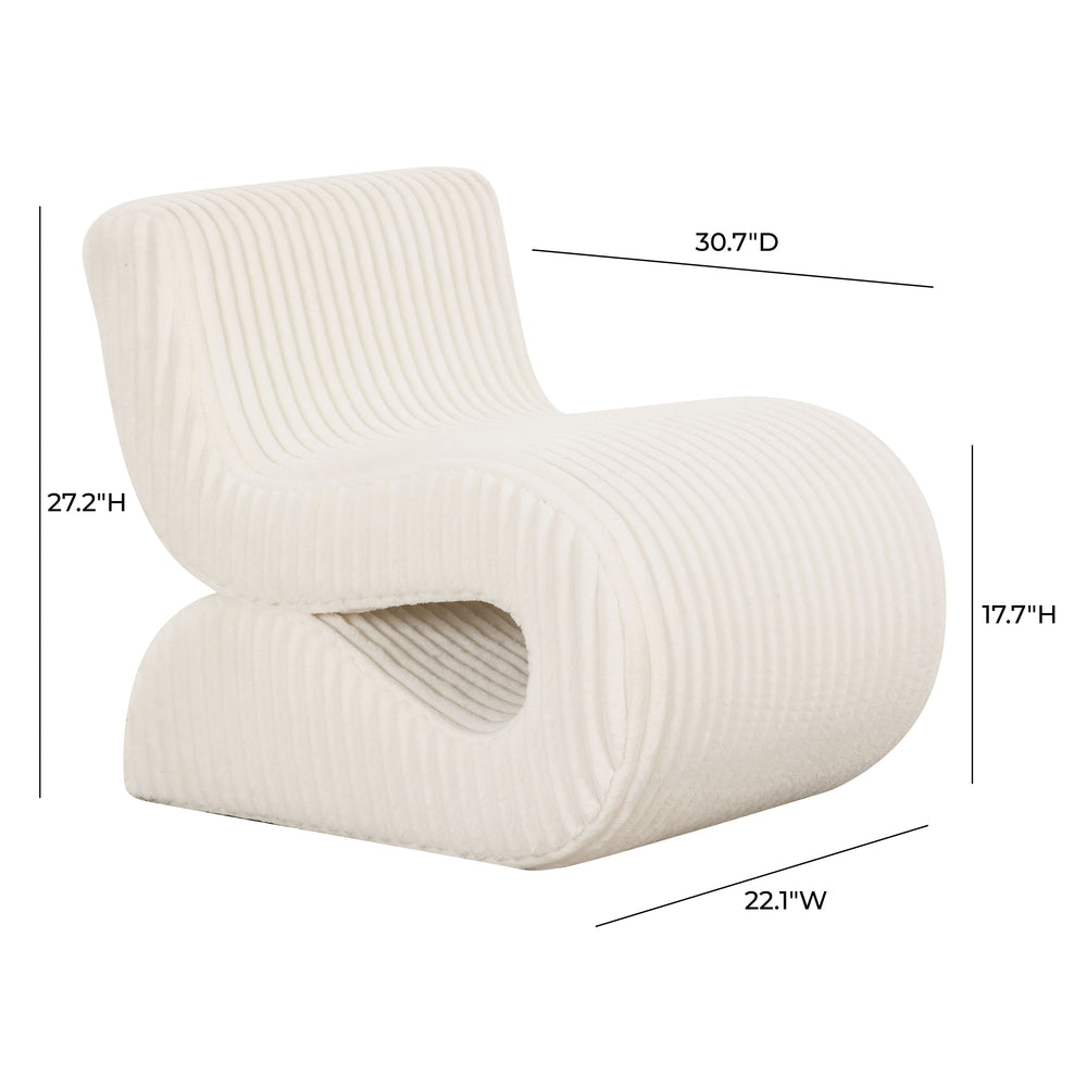 Senna Oversized Corduroy Accent Chair dimensions