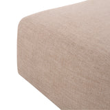 Alternative color swatch view of tan performance upholstery for Gorge ottoman