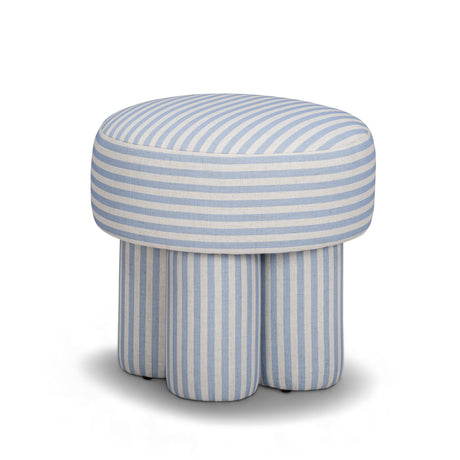 Masha Linen Accent Stool - View 2