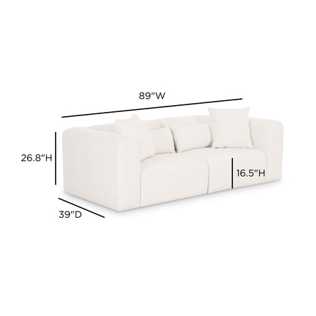 Tarra 86" Modular Loveseat - View 6