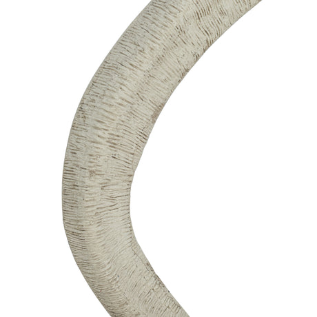 Orpheus 35"X31" Ribbed Faux Stone Wall Mirror - View 4