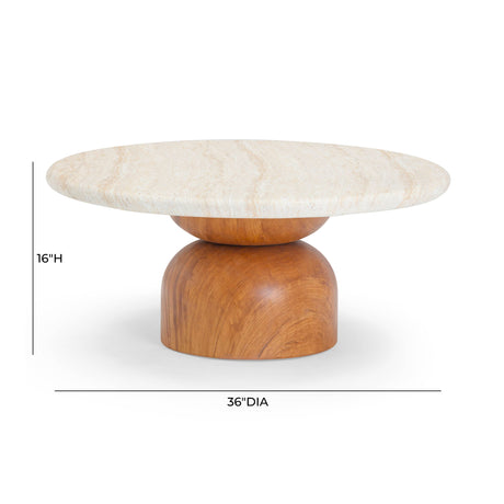 Cynthia 36" Concrete Indoor/Outdoor Coffee Table - View 7