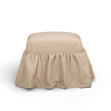 Gertrude Performance Linen Skirted Ottoman - View 17