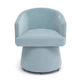 Kristen Rolling Desk Chair in Green lower base with concealed casters