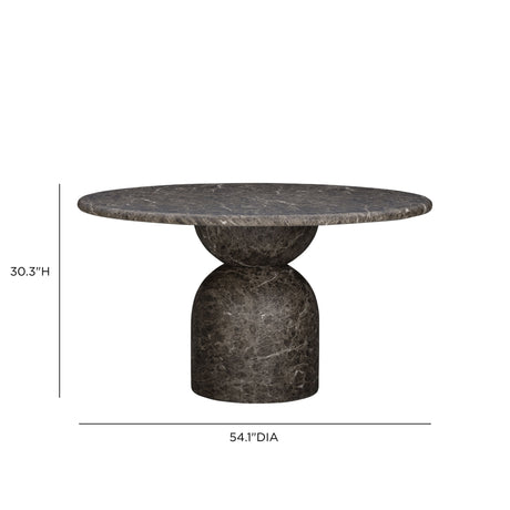 Cynthia 54" Concrete Indoor/Outdoor Dining Table - View 17