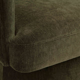 Kristen Rolling Desk Chair in Taupe three-quarter studio shot
