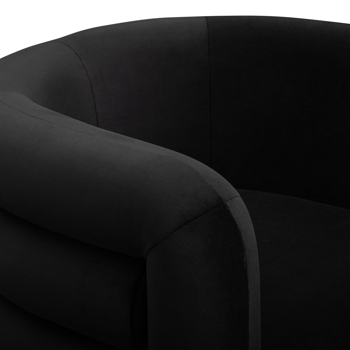 Curves Performance Velvet Swivel Accent Chair - View 5