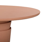 Margot 54 inch circular dining table styled in modern indoor dining room setting