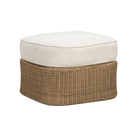 Axel Boucle Outdoor Ottoman - View 2