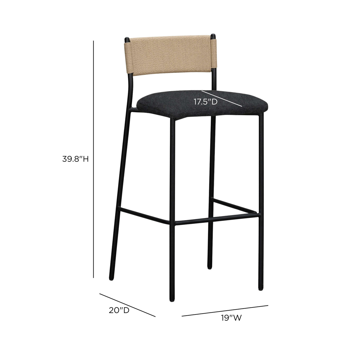 Celine Boucle Bar And Counter Stool - View 24