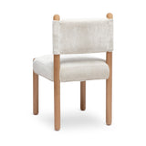 Pair of Bruno straight back dining chairs styled in a modern kitchen setting