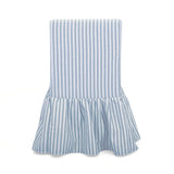 Gertrude Striped Performance Linen Skirted Dining Chair - View 5