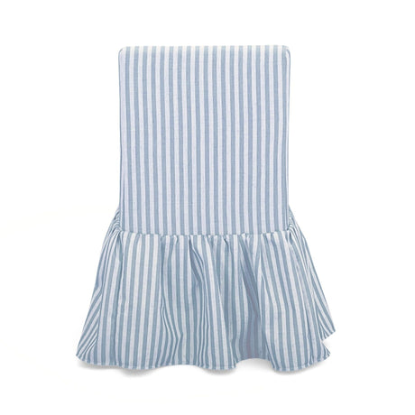 Gertrude Striped Performance Linen Skirted Dining Chair - View 5