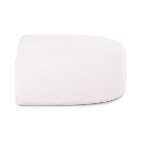 Front profile view of the Gorge square modular ottoman with performance fabric