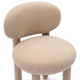 Manu Performance Fabric Side Chair side angle demonstrating ergonomic posture support