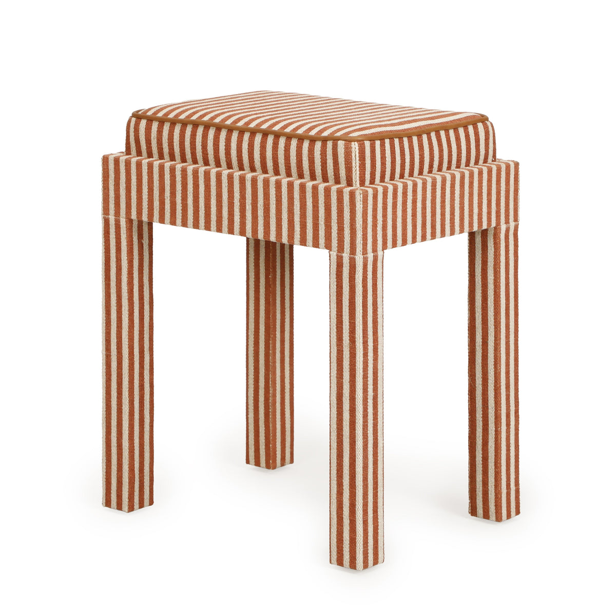 Kora Cotton Jute Contract-Grade Accent Stool - View 6