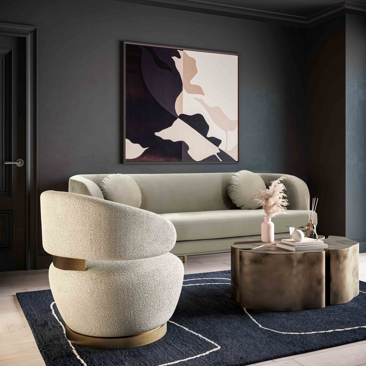 Austin Swivel Accent Chair - View 15