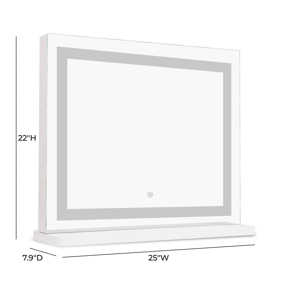 Lola LED Panel Vanity Mirror (25"-41") dimensions