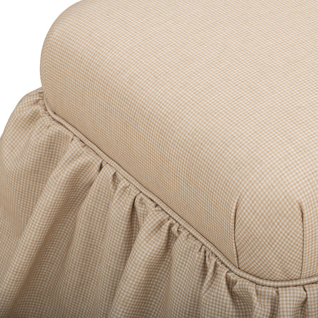 Gertrude Performance Linen Skirted Ottoman - View 18