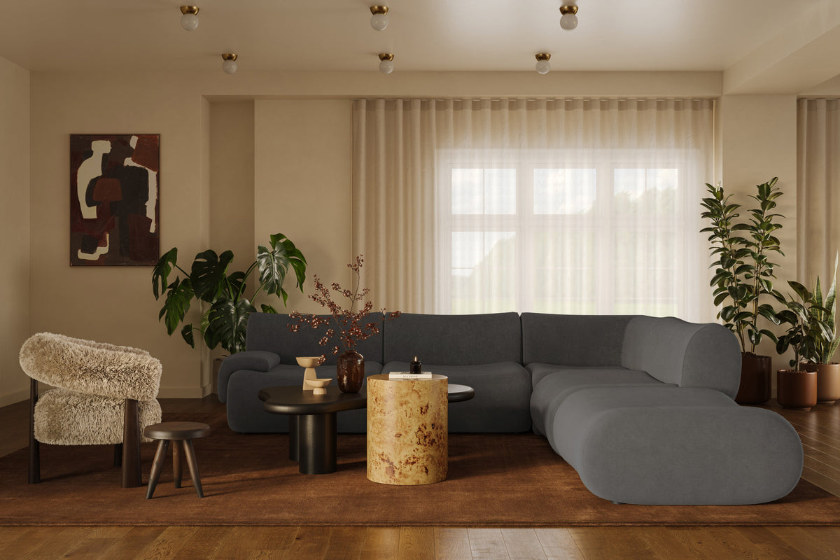Zenith 5-Piece Contract-Grade Upcycled Fabric Modular Sectional - View 21