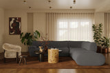 Zenith 5-Piece Contract-Grade Upcycled Fabric Modular Sectional - View 21