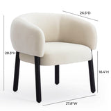 Foxy Performance Fabric Accent Chair - View 35